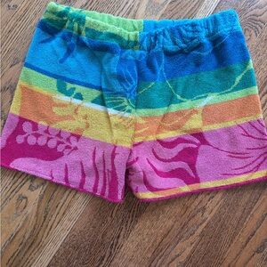 Vintage upcycled towel shorts